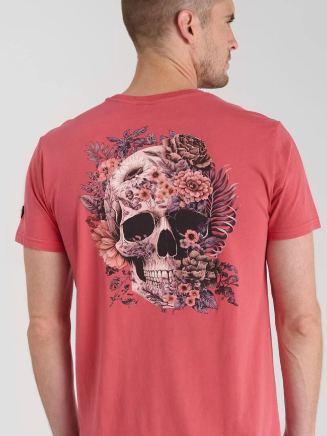 T-shirt santiago claret rose homme - Le Temps Des Cerises