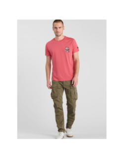 T-shirt santiago claret rose homme - Le Temps Des Cerises
