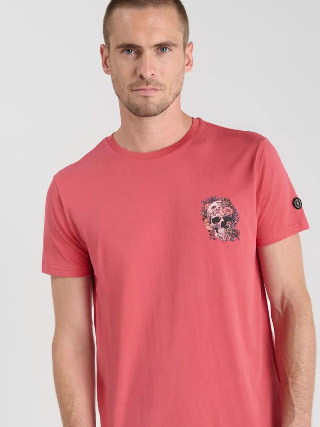 T-shirt santiago claret rose homme - Le Temps Des Cerises