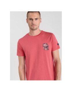 T-shirt santiago claret rose homme - Le Temps Des Cerises