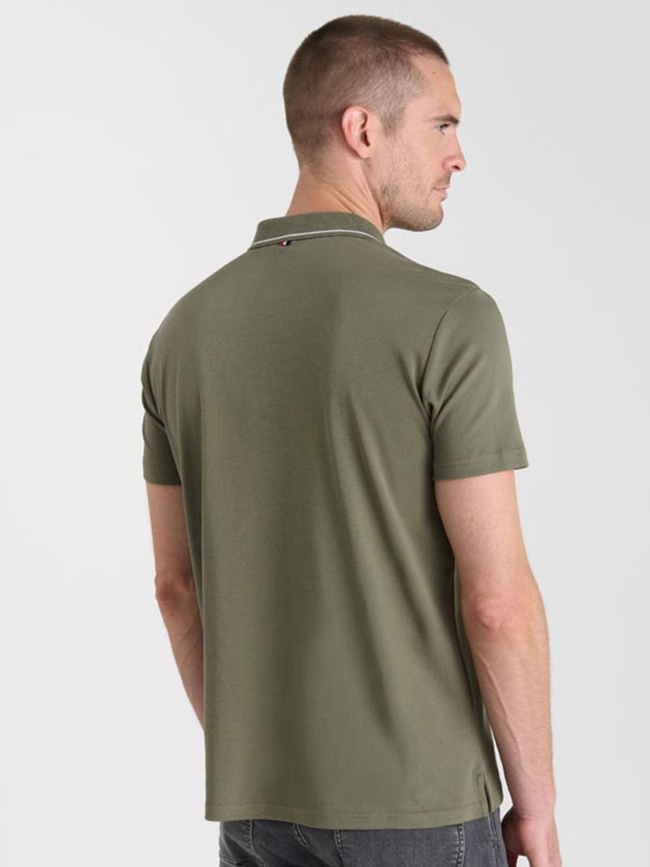 Polo aron lizard kaki homme - Le Temps Des Cerises