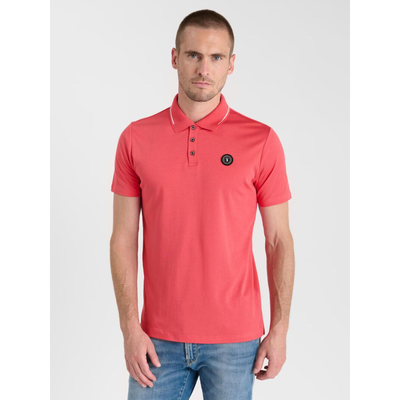 Polo aron claret rose homme - Le Temps Des Cerises
