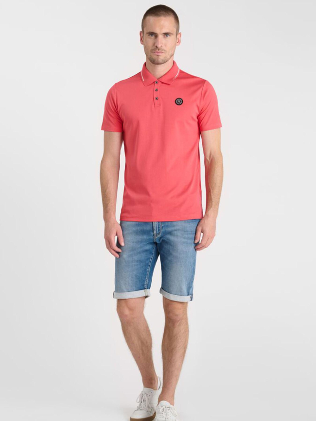 Polo aron claret rose homme - Le Temps Des Cerises