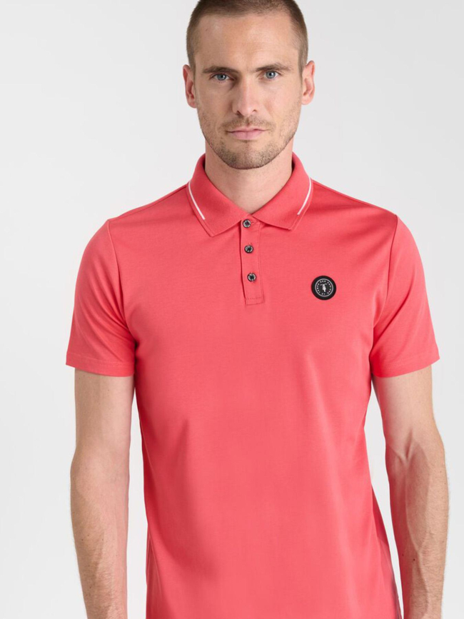 Polo aron claret rose homme - Le Temps Des Cerises