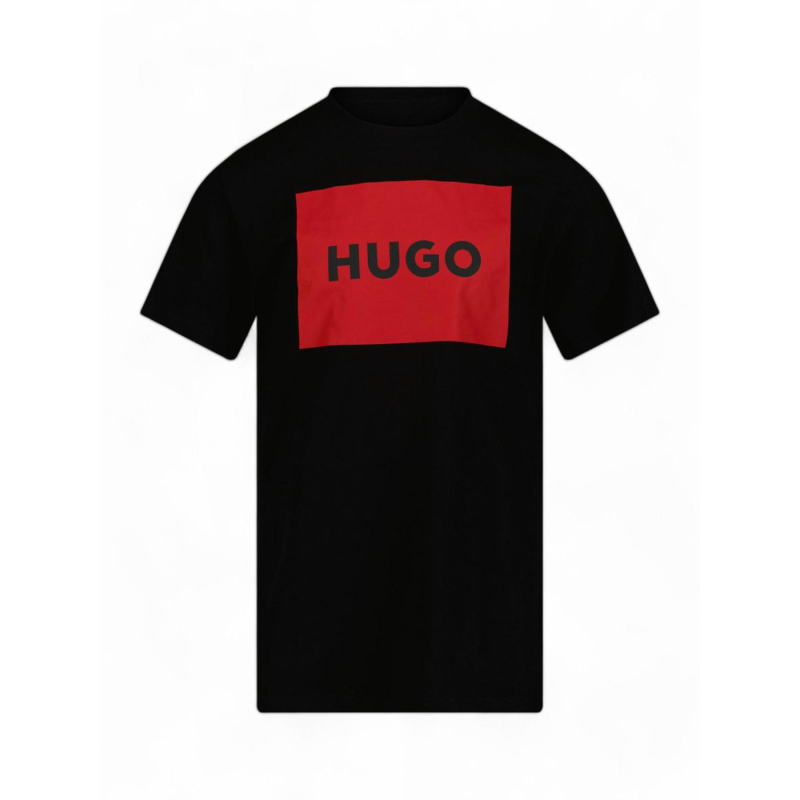 T-shirt à manches courtes logo noir garçon - Hugo