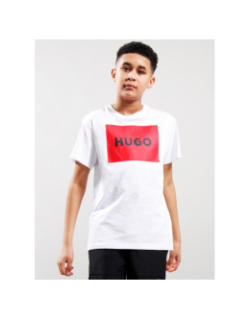 T-shirt à manches courtes logo blanc garçon - Hugo