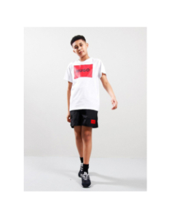 T-shirt à manches courtes logo blanc garçon - Hugo