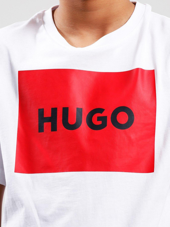 T-shirt à manches courtes logo blanc garçon - Hugo