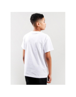T-shirt à manches courtes logo blanc ado - Hugo