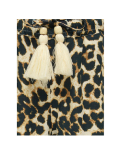 Pantalon léopard glow marron fille - Only