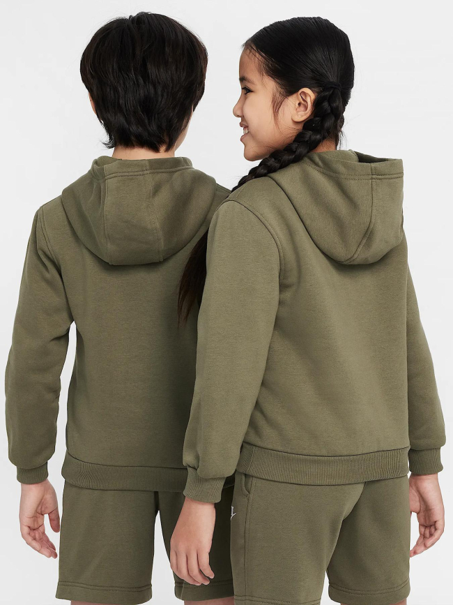 Sweat à capuche nsw club fleece kaki enfant - Nike