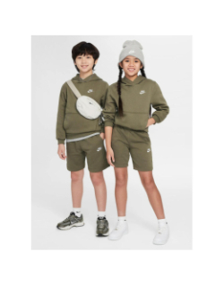 Sweat à capuche nsw club fleece kaki enfant - Nike