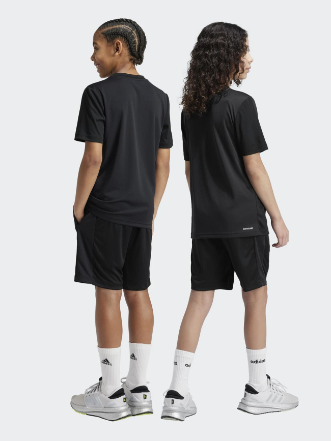 Short de sport à logo train essentials noir enfant - Adidas