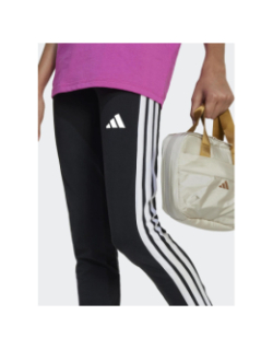 Legging de sport 3s noir et blanc fille - Adidas