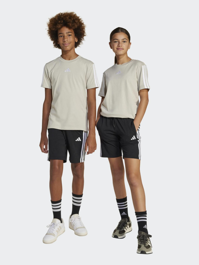 Short de sport essentials 3s noir enfant - Adidas