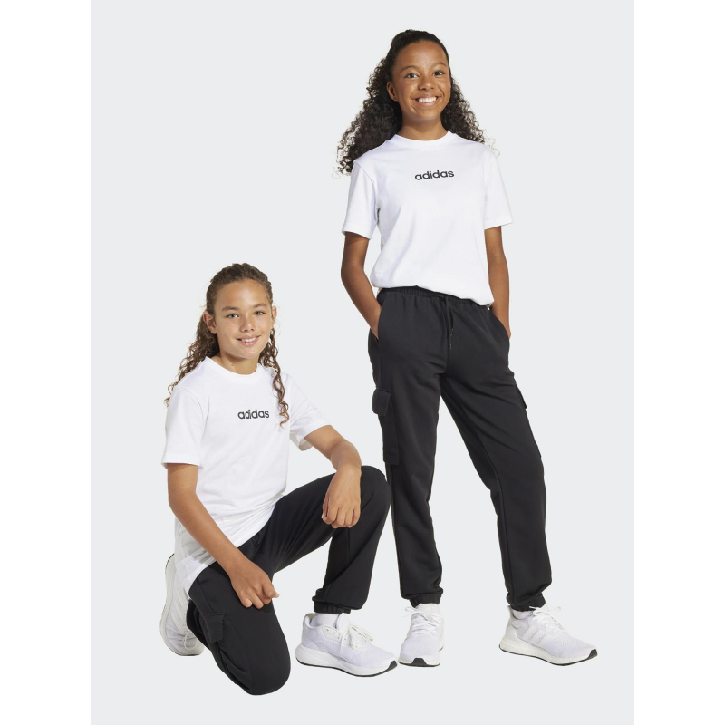 Pantalon jogging cargo noir enfant - Adidas