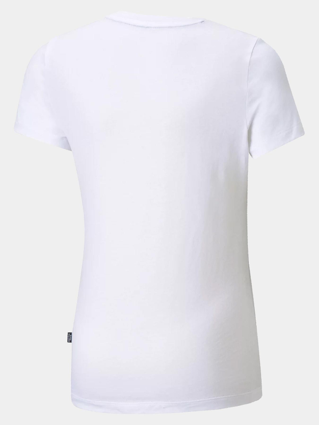 T-shirt à manches courtes ess logo blanc fille - Puma