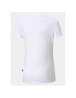T-shirt à manches courtes ess logo blanc fille - Puma