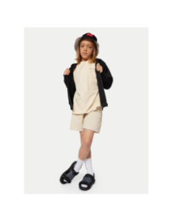 Sweat à capuche zippé petit logo noir enfant - Hugo