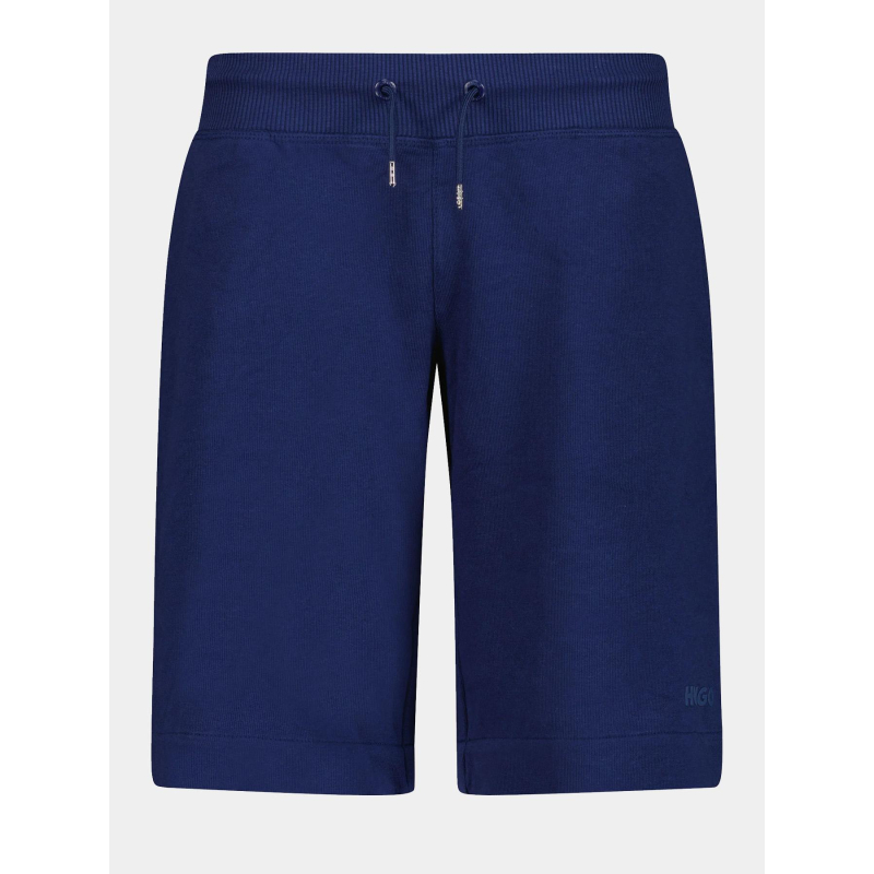 Short molleton petit logo bleu marine ado - Hugo