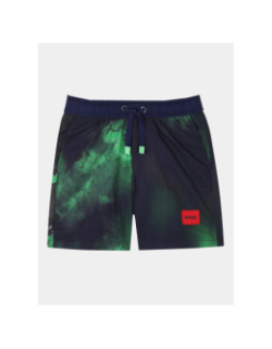 Short de bain surfer vert et noir garçon - Hugo