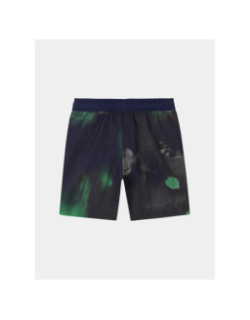 Short de bain surfer vert et noir ado - Hugo
