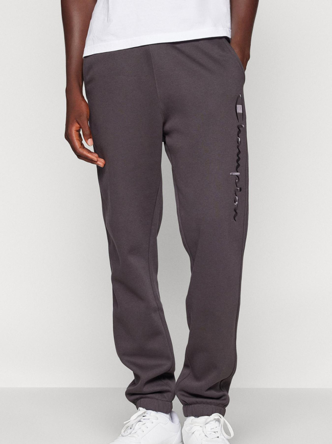 Pantalon jogging logo brodé gris anthracite enfant - Champion
