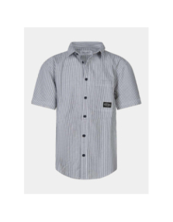 Chemise à rayures c-cox blanc et gris garçon - Teddy Smith