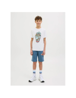 T-shirt à manches courtes jjelijah blanc garçon - Jack & Jones