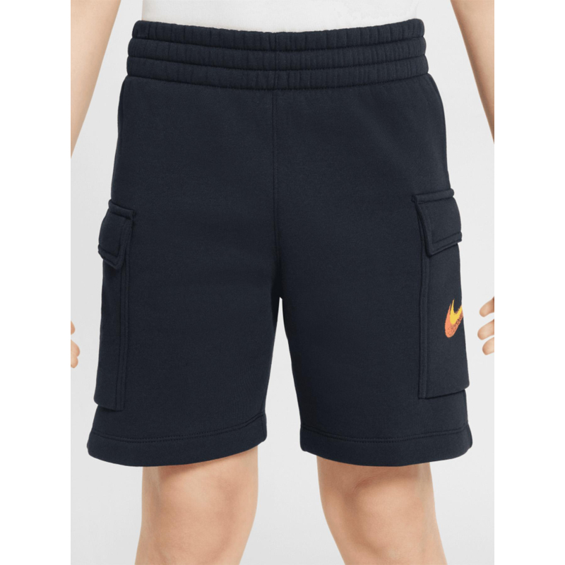 Short cargo standard issue fleece noir garçon - Nike