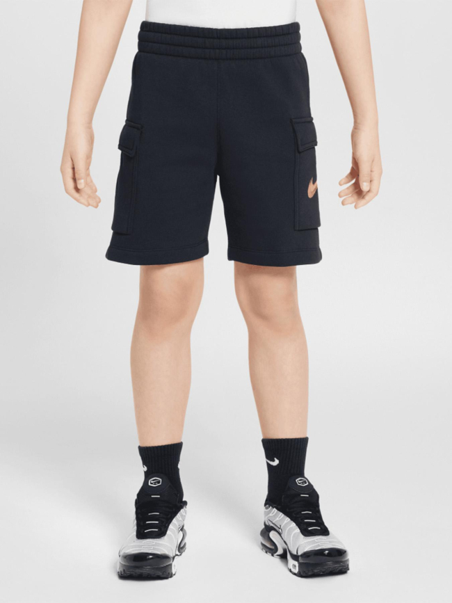 Short cargo standard issue fleece noir garçon - Nike