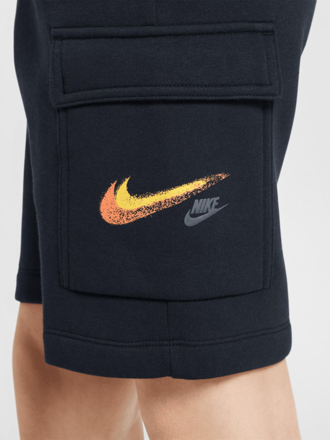 Short cargo standard issue fleece noir garçon - Nike