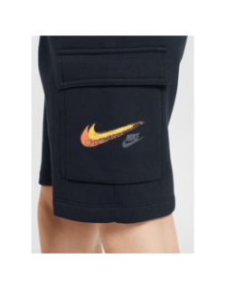 Short cargo standard issue fleece noir garçon - Nike
