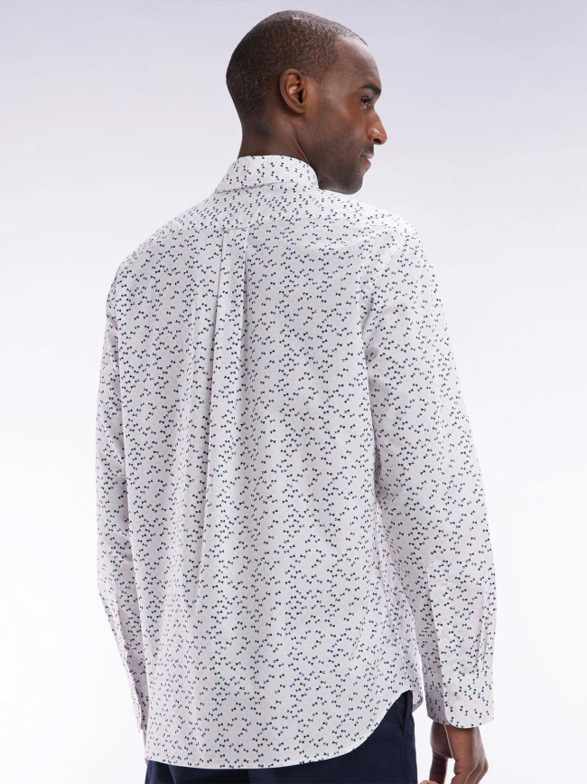 Chemise en popeline à motif nœud blanc homme - Eden Park