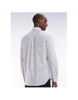 Chemise en popeline à motif nœud blanc homme - Eden Park