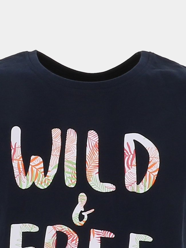 T-shirt à manches courtes nkfvanaya bleu marine fille - Name It