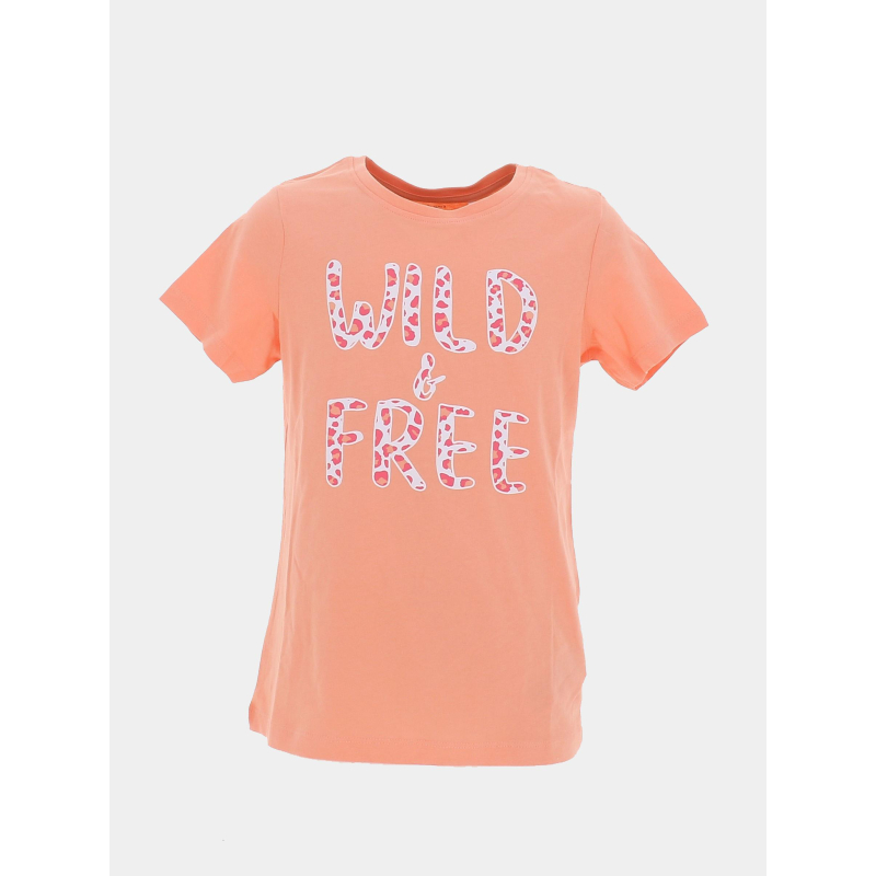 T-shirt à manches courtes nkmvanaya corail fille - Name It