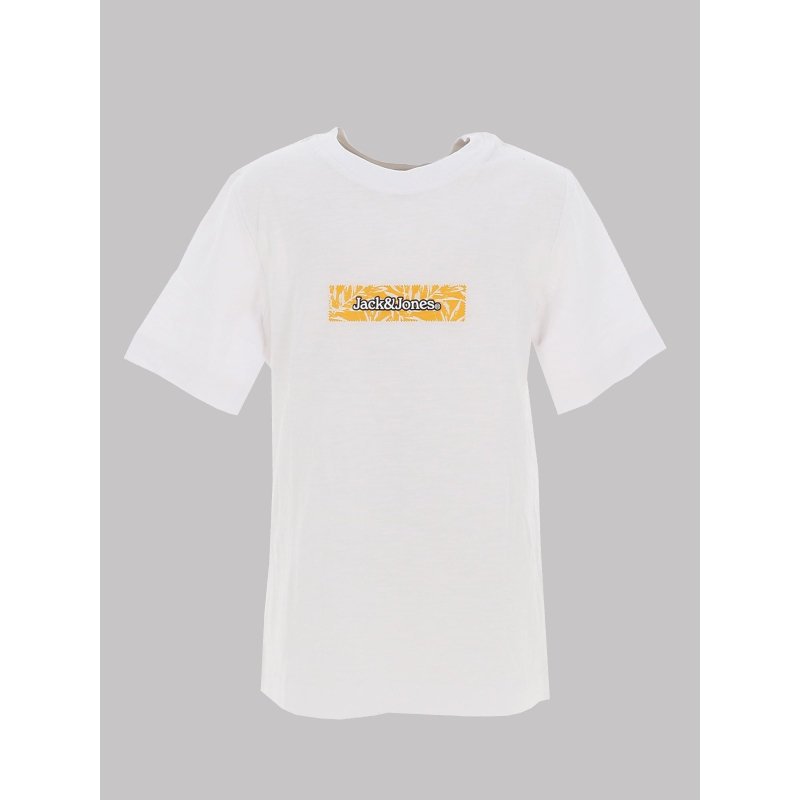 T-shirt à manches courtes jorsplit blanc garçon - Jack & Jones