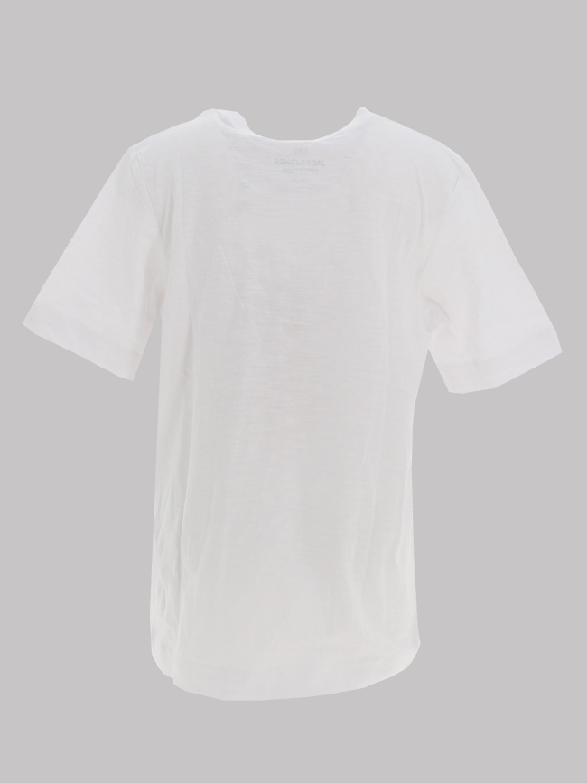 T-shirt à manches courtes jorsplit blanc garçon - Jack & Jones