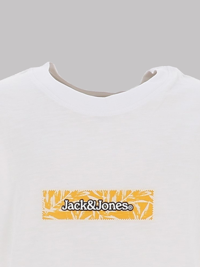 T-shirt à manches courtes jorsplit blanc garçon - Jack & Jones