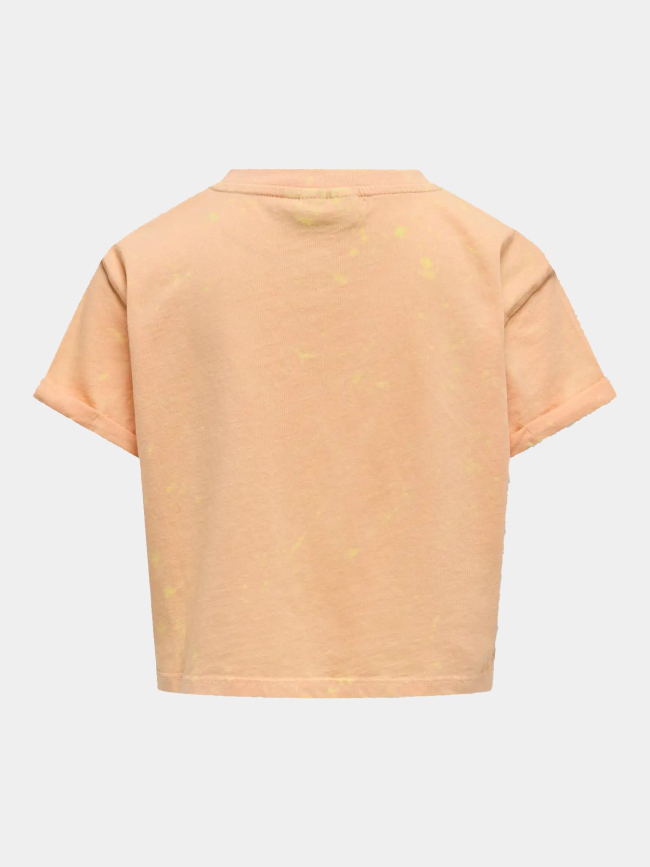 T-shirt à effet délavé kogminna orange fille - Only