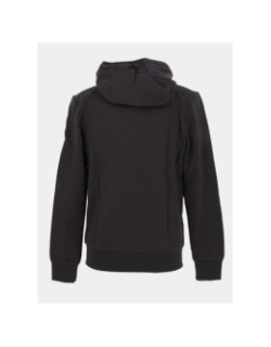 Veste à capuche bi-matière vancover noir homme - Helvetica