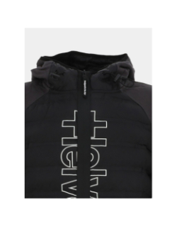 Veste à capuche bi-matière vancover noir homme - Helvetica