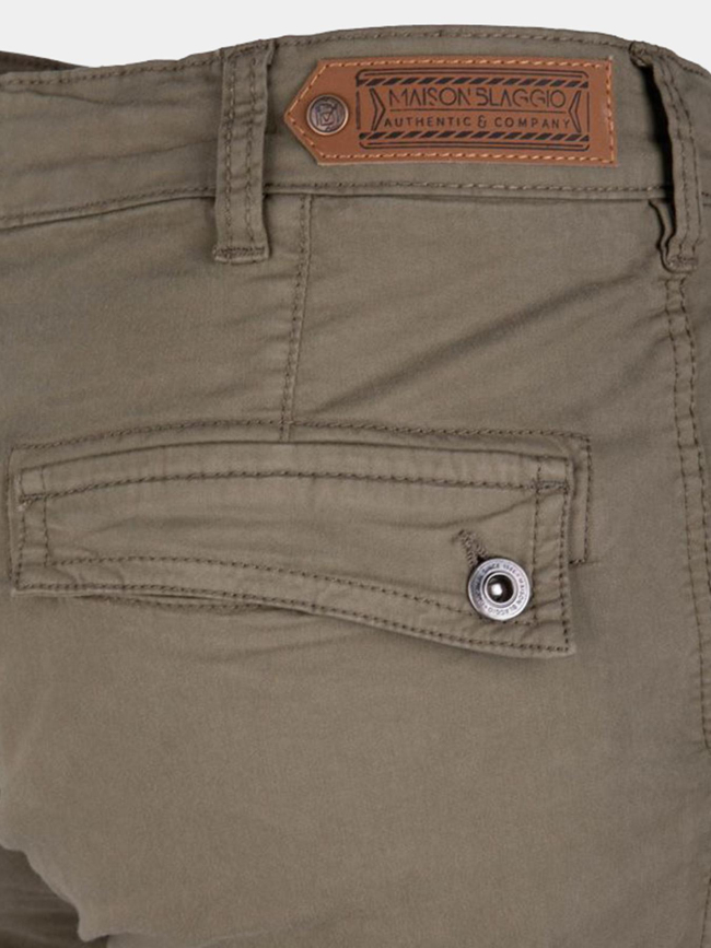 Pantalon cargo talina kaki homme - La Maison Blaggio