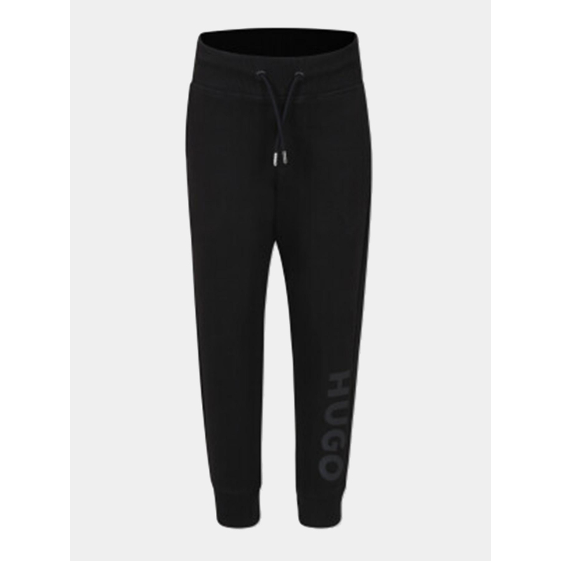 Pantalon jogging logo relief noir ado - Hugo