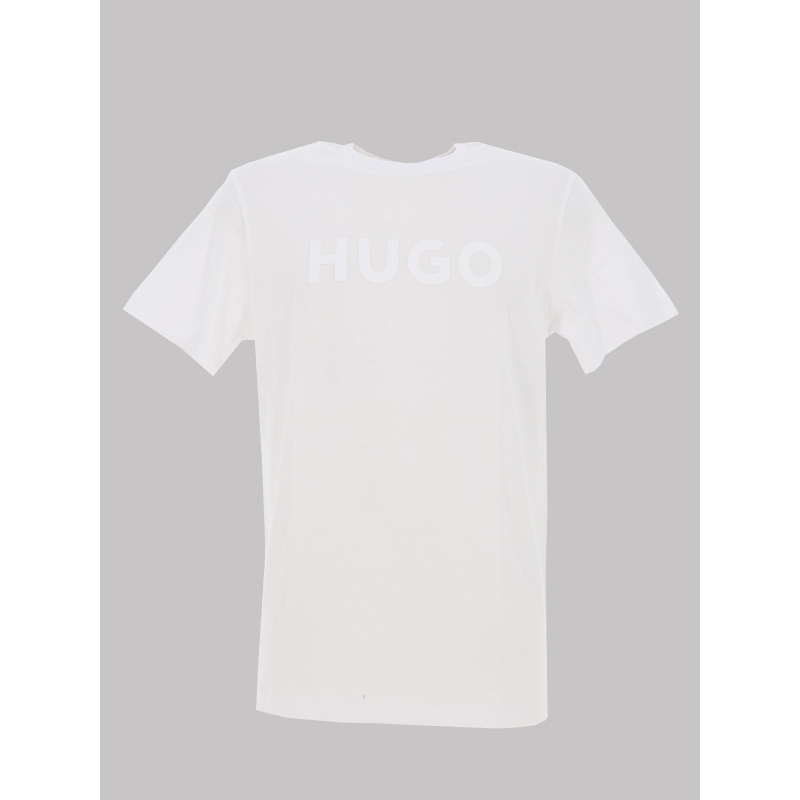 T-shirt à manches courtes logo relief blanc garçon - Hugo