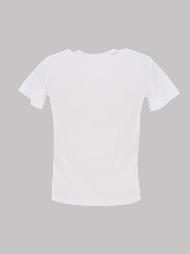 T-shirt à manches courtes logo revisité blanc ado - Hugo