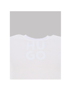 T-shirt à manches courtes logo revisité blanc ado - Hugo