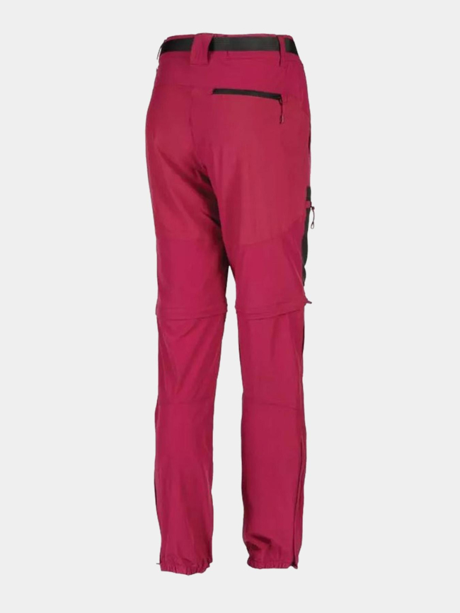 Pantalon de randonnée modulable kavaka fuchsia femme - Élémenterre