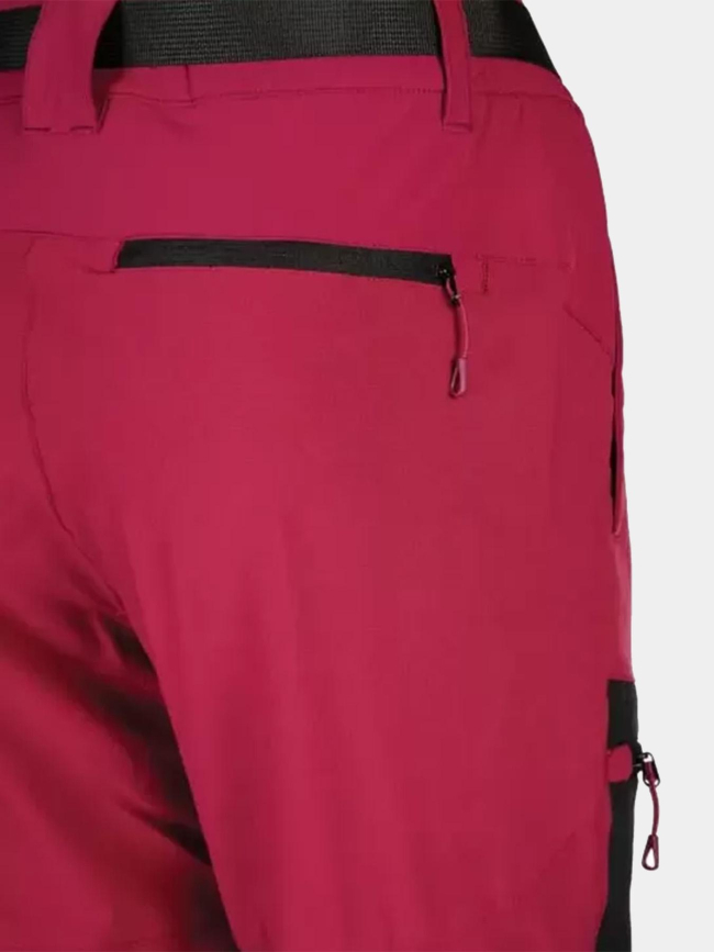 Pantalon de randonnée modulable kavaka fuchsia femme - Élémenterre